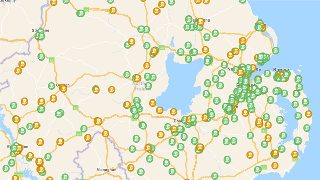Education authority map of school