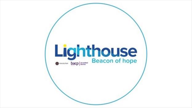 Logo with charity name Lighthouse