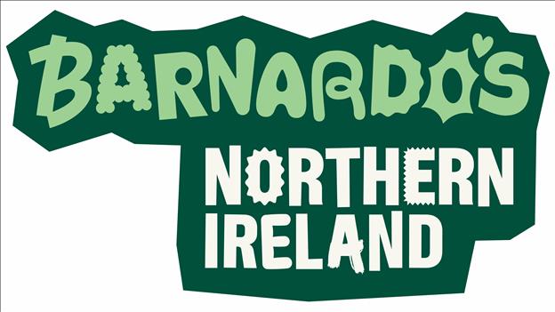 barnardos in green writing 